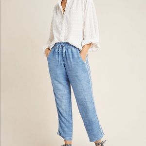 Anthropologie Cloth & Stone Chambray Joggers